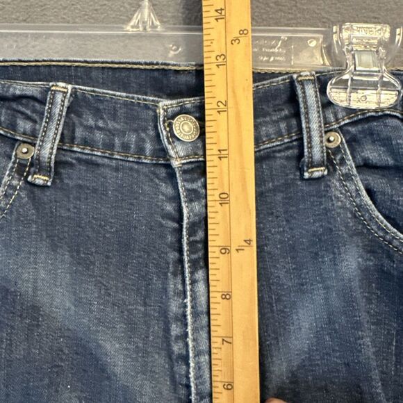 Levis 505 Straight Leg Jeans Men 36x34 Actual 34x33 Regular Fit Med Wash Classic - Picture 7 of 10